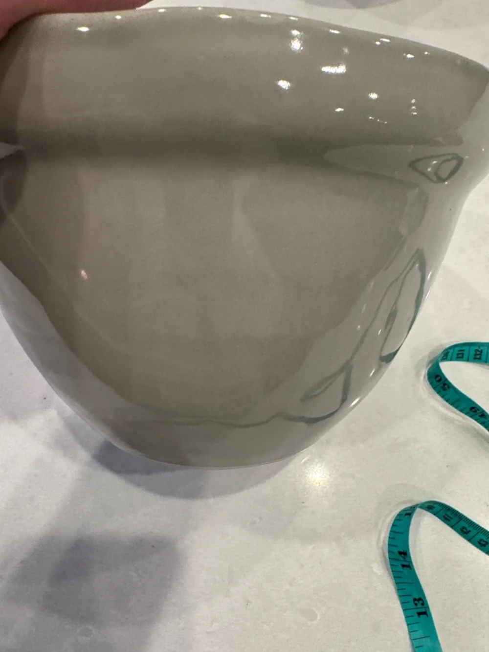 Pottery Barn Stoneware Pouring Bowl - Gray